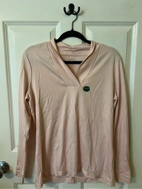 L.L. Bean Pima Cotton Shawl Long-Sleeve Tee